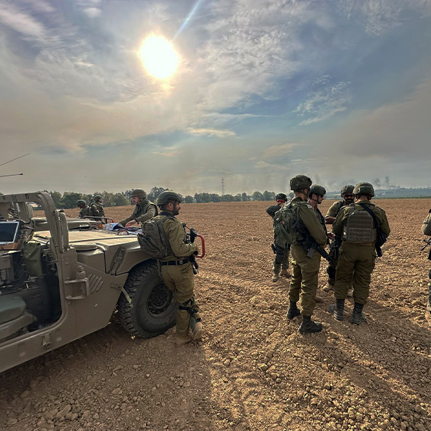 soldiers in the desert
