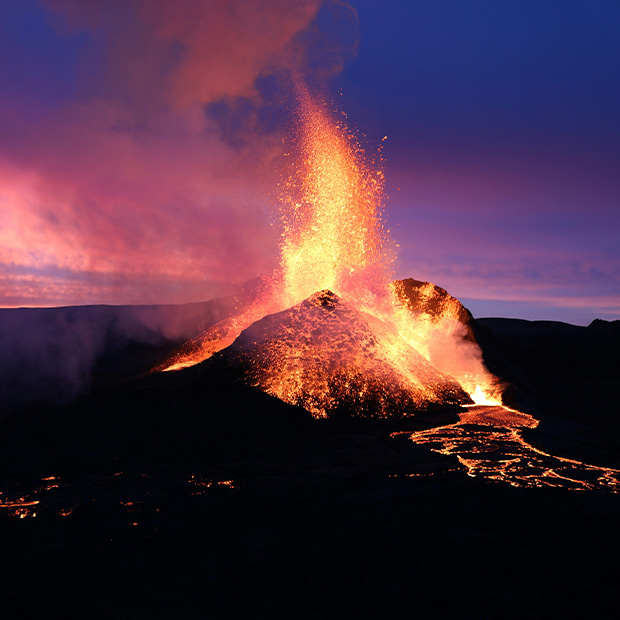 volcanic eruption